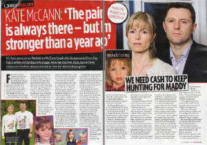 Closer magazine article on the McCanns