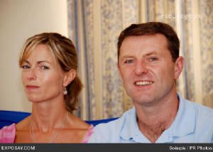 The McCanns. They are shown demonstrating the terrifying psychological damage that their libel writ describes.