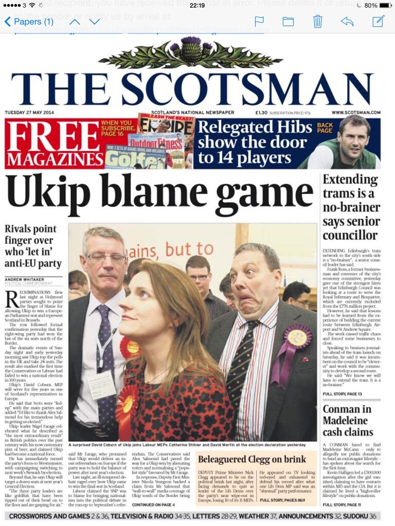 Conman in Madeleine cash claims - The Scotsman, 27 May 2014 (paper edition)