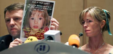 Gerry and Kate McCann at the press conference in Amsterdam