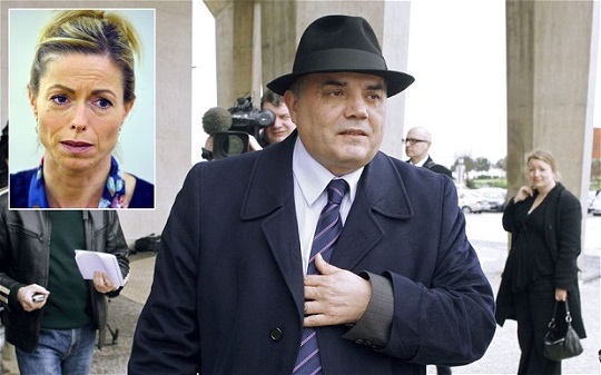 Former police inspector Goncalo Amaral and (inset) Madeleine McCann's mother Kate 