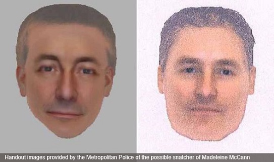 Handout images provided by the Metropolitan Police of the possible snatcher of Madeleine McCann