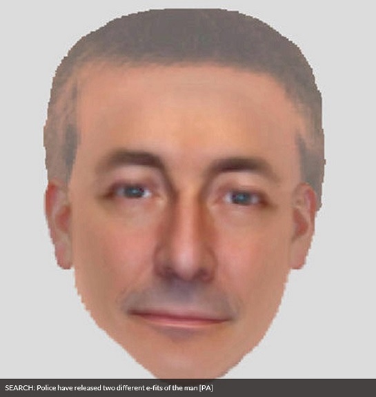 SEARCH: Police have released two different e-fits of the man [PA]
