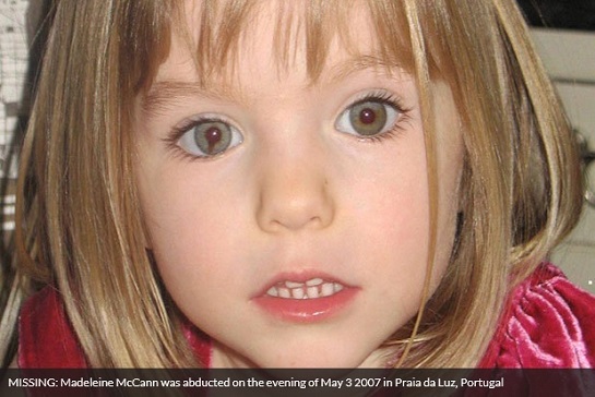 MISSING: Madeleine McCann was abducted on the evening of May 3 2007 in Praia da Luz, Portugal