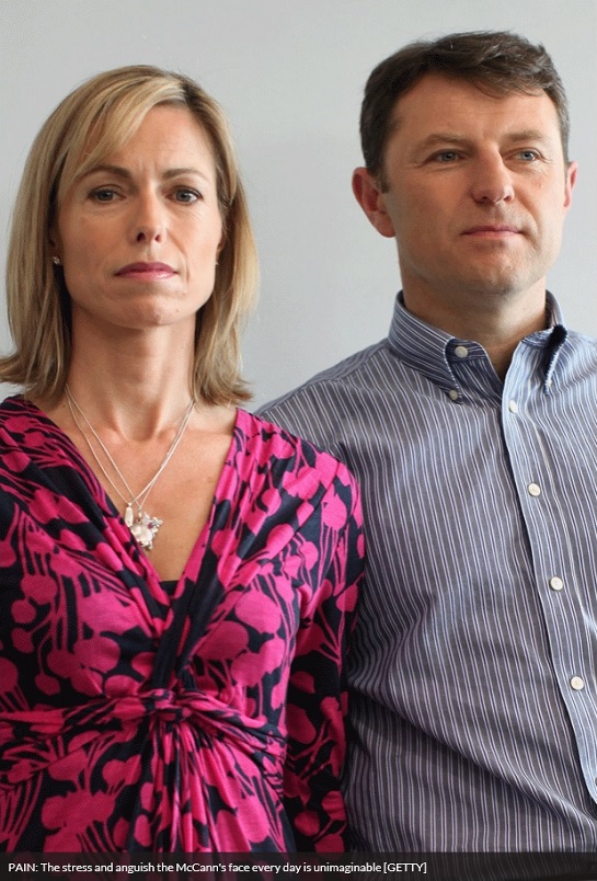 PAIN: The stress and anguish the McCann's face every day is unimaginable [GETTY] 