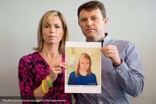 The McCanns are encouraged by the case review