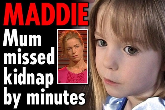 Maddie: Mum missed kidnap by minutes