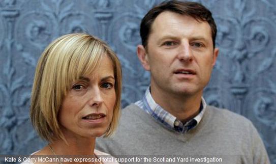 Kate & Gerry McCann have expressed total support for the Scotland Yard investigation