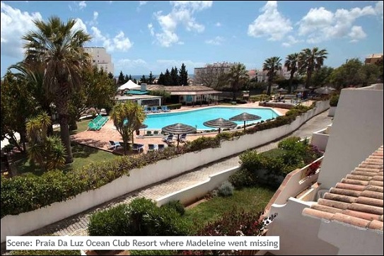 Scene: Praia Da Luz Ocean Club Resort where Madeleine went missing