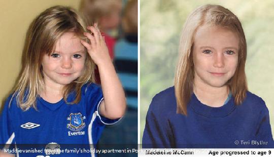 Maddie vanished from the family's holiday apartment in Portugal's Praia da Luz in May 2007