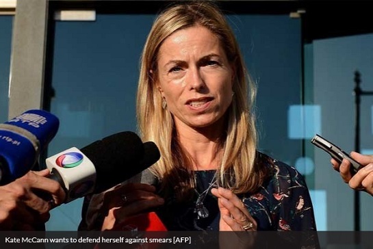 Kate McCann wants to defend herself against smears [AFP]