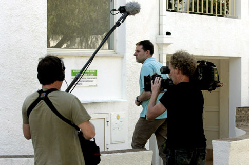 Gerry McCann during filming at the Ocean Club