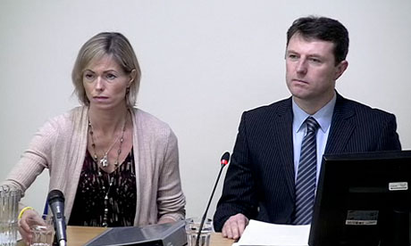 Leveson inquiry: Kate and Gerry McCann