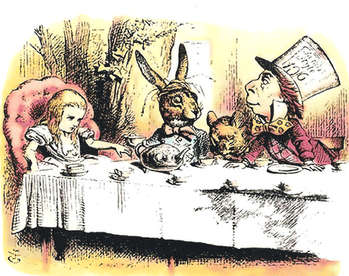 The Mad Hatter's tea party