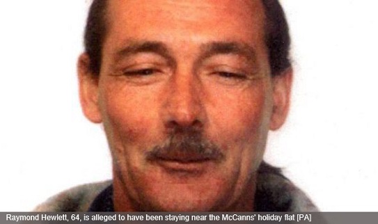 Raymond Hewlett, 64, is alleged to have been staying near the McCanns' holiday flat [PA]