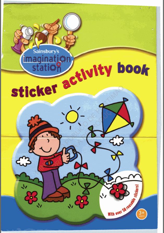 Maddie's sticker book, front cover
