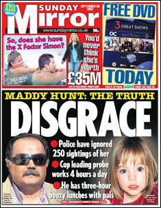 Sunday Mirror 30 September 2007