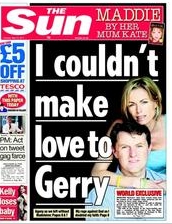 The Sun: 'I couldn't make love to Gerry'