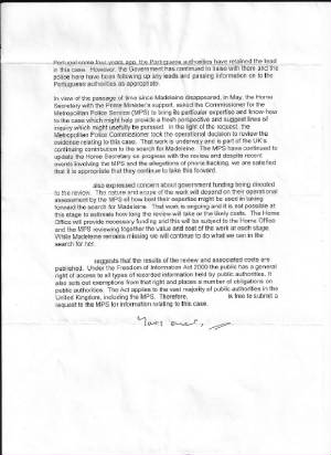 Home Office response, page 1, 17 October 2011