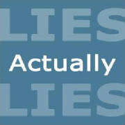 'Actually lies' icon