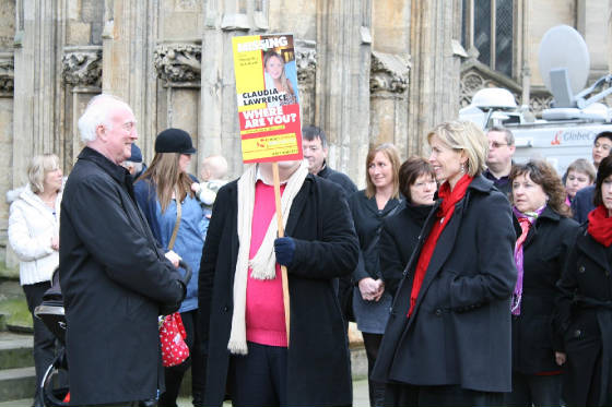 Peter Lawrence and Kate McCann lead procession to York Minster (Picture taken 02:05 pm)
