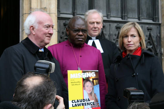 Peter Lawrence and Kate McCann at Vigil (Picture taken 02:11 pm)