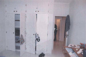 PJ police photograph: Apartment 5A, view of the parents' bedroom (click to enlarge)
