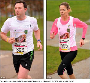 Gerry McCann, who raced with his wife, Kate, said a review into the case was 'a huge step'