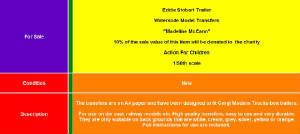 Eddie Stobart 'Madeleine McCann' trailer transfer, eBay sale