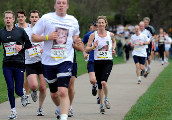 Kate McCann, Miles for Missing People run, 02 April 2011