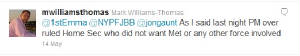Mark Williams-Thomas - Twitter, 14 May 2011