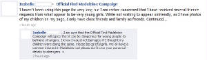 Official Find Madeleine Camapign Facebook entry, 01 May 2011