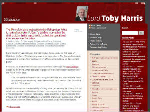 Lord Toby Harris blog - 'Madeleine McCann's death'