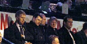 Gerry watches rugby at Edgeley Park