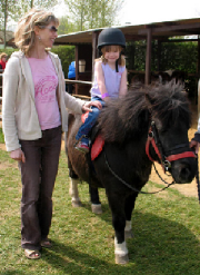 Madeleine on pony 13 April 2007