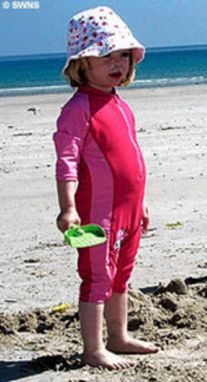 Madeleine on the beach