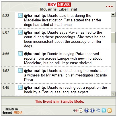 Live text from Lisbon Court, 10 February 2010