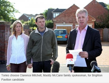Tories choose Clarence Mitchell, Maddy McCann family spokesman, for Brighton Pavilion candidate