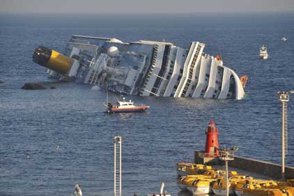Costa Concordia: ran aground off the Italian coast (Rex Features)