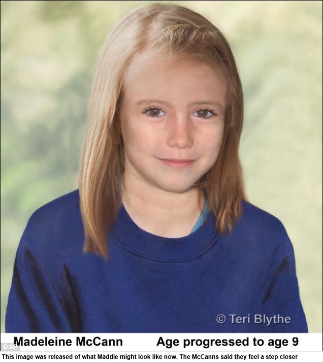 This image was released of what Maddie might look like now. The McCanns said they feel a step closer