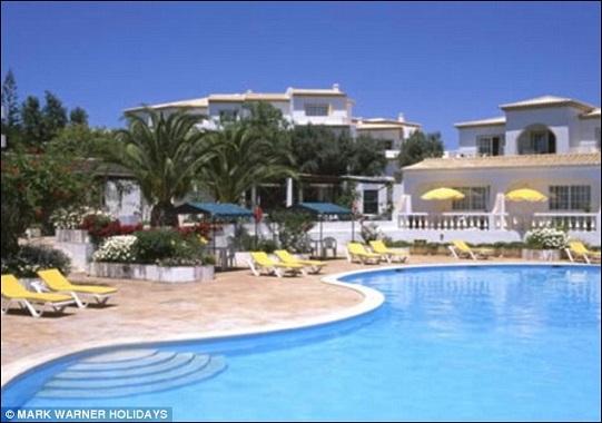 The Ocean Club resort in Praia da Luz in the Algarve from where Madeleine McCann was abducted in May 2007