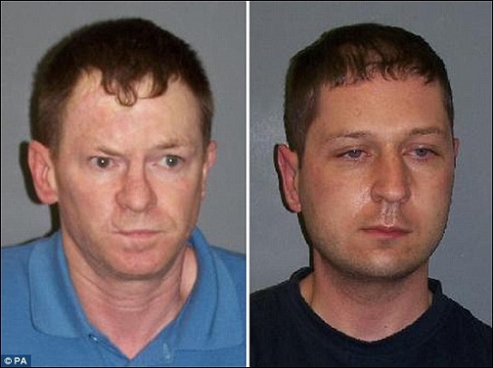 Charles O'Neill (left) and William Lauchlan were jailed for life for murdering a mum and carrying out sex attacks on children