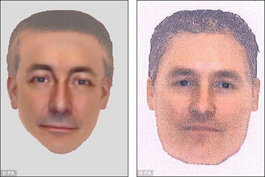 Prime suspect: These e-fits are of the man seen carrying a child 500 yards from the McCanns' holiday apartment in Praia da Luz, Portugal
