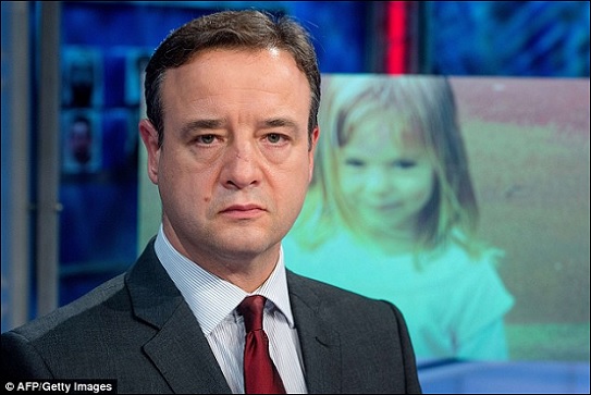 Dutch appeal: Chief Inspector Andy Redwood calls on Dutch viewers to report themselves if they were in the area at the time of the girl's disappearance in 2007, during a broadcast of Opsporing Verzocht on Dutch television