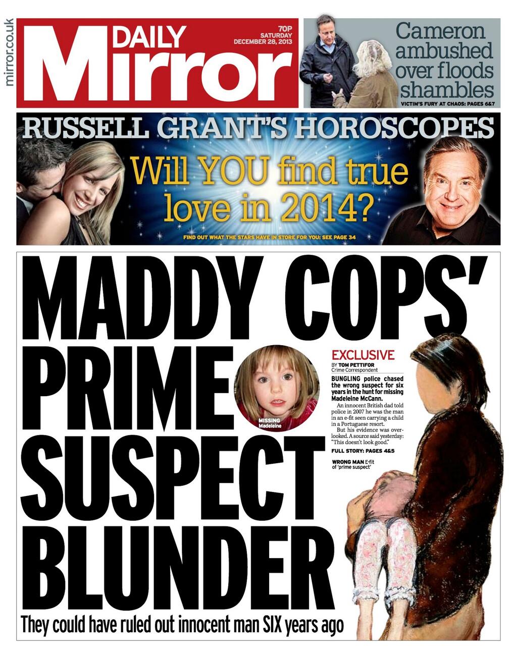 Daily Mirror, 28 December 2013