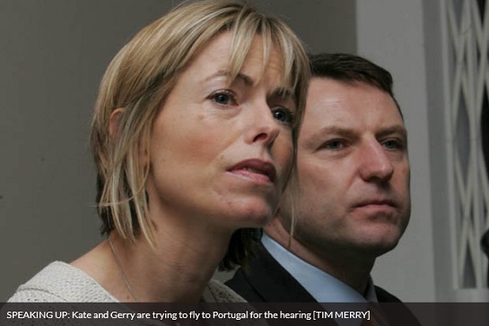 SPEAKING UP: Kate and Gerry are trying to fly to Portugal for the hearing [TIM MERRY]
