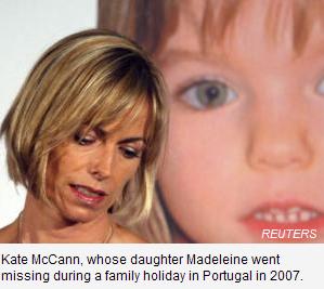 Kate McCann, whose daughter Madeleine went missing during a family holiday in Portugal in 2007.
