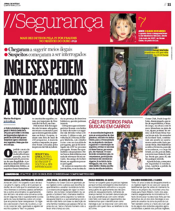 Jornal de Notícias, July 2, 2014 , page11