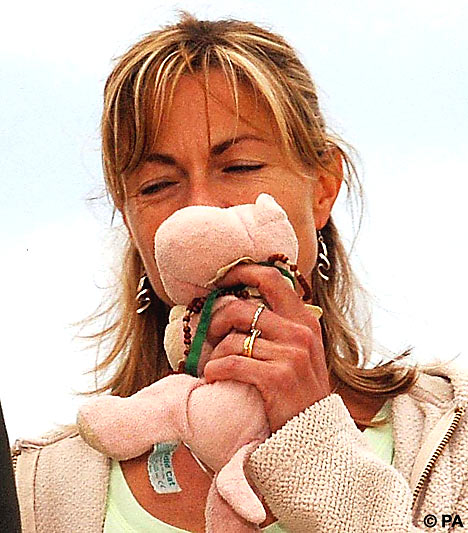 Kate McCann with Cuddle Cat