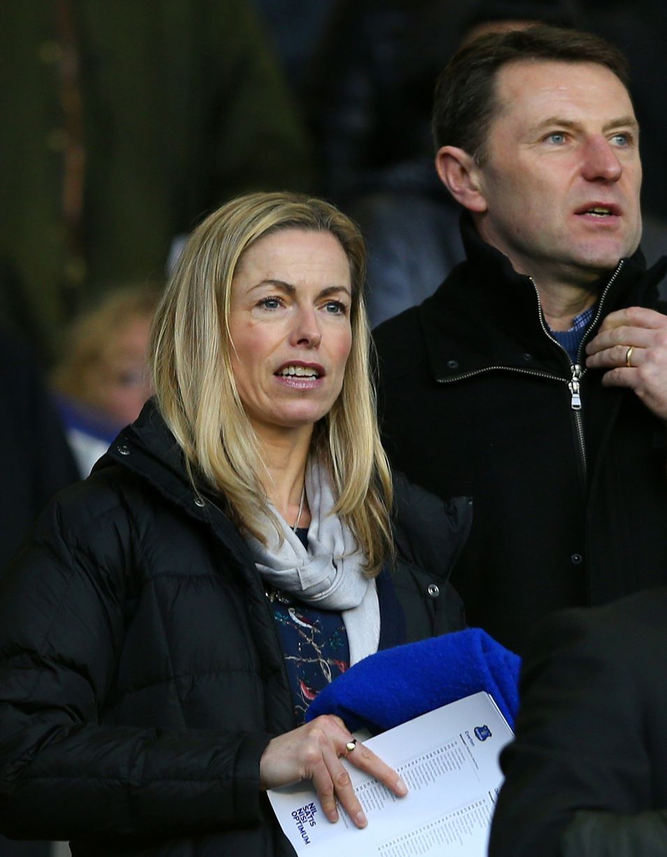 Supporters: The couple are keen Everton fans